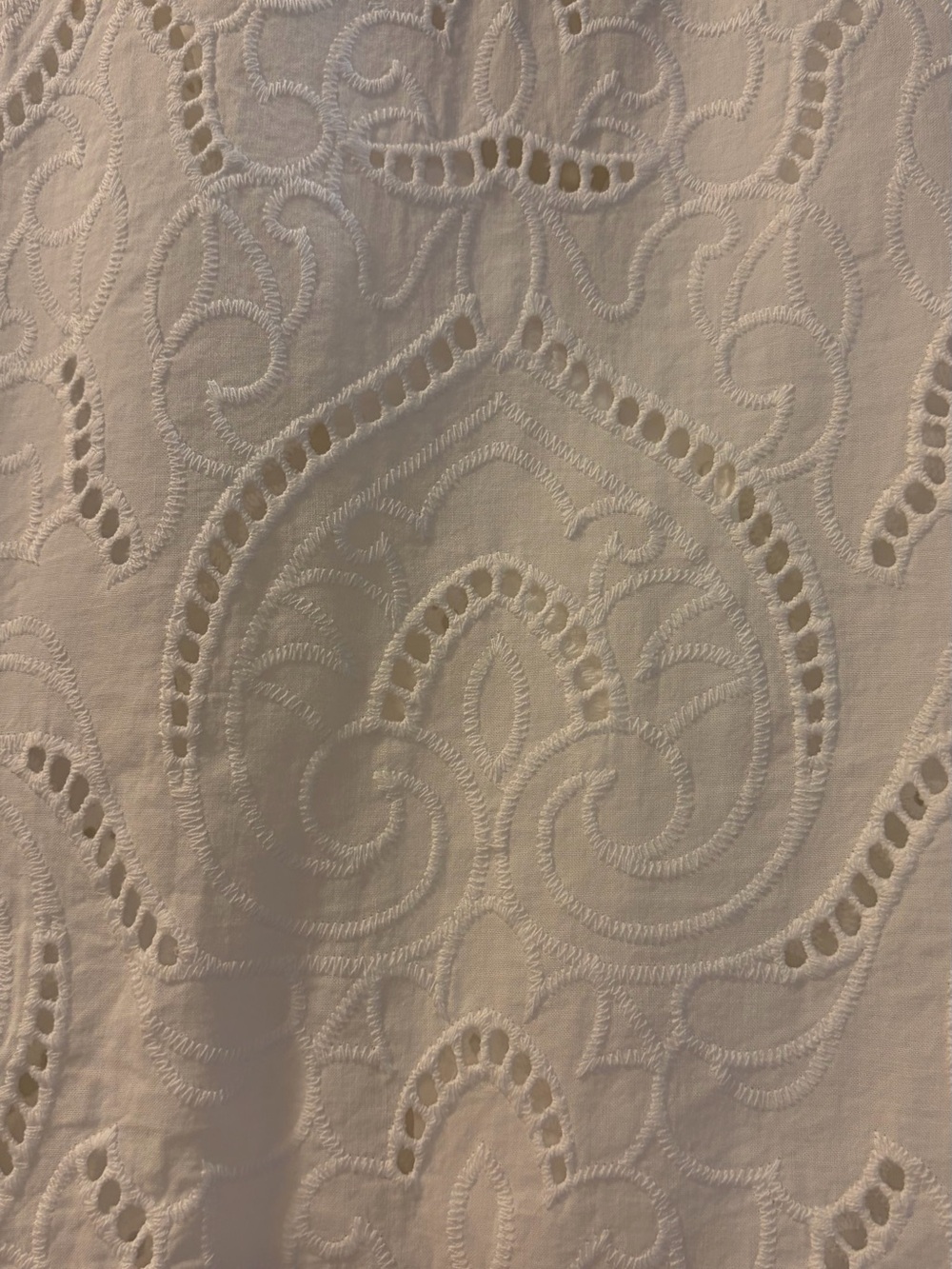 Ann Taylor White Eyelet Button-Down Shirt - Picture 8 of 9